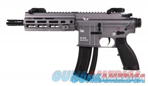 Grey HK416 Pistol 22LR with 20rd Mag - Must-Have!