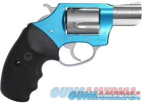 Stylish Charter Arms 38 Revolver with Turquoise Accents - Only 75 Characters!