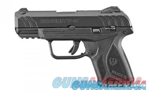 Compact Ruger Security 9: Blued, 9mm, 3.42", 10Rds