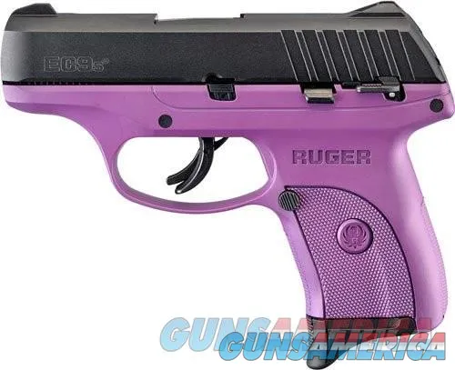 Ruger EC9S 9MM - Sleek Black &amp; Purple, 7Rds, Free Shipping!