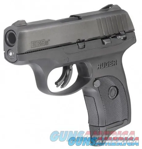 Compact Ruger EC9s 9mm Pistol - 7Rds, Black