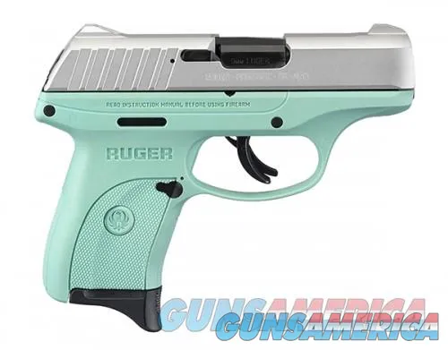 Turquoise Ruger EC9S 9mm Pistol with 7rd Capacity