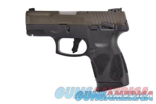 G2C 9MM in OD Green/Black - Compact with 12+1 Capacity