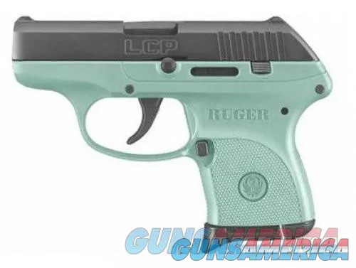 TALO Exclusive Ruger LCP Black/Turquoise Cerakote .380 ACP - 6Rd, 2.75"
