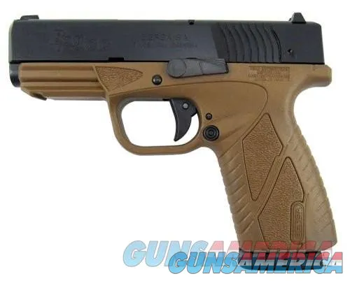 Compact Bersa BP CC 9mm with 8rd capacity, Matte/FDE finish - 75 characters