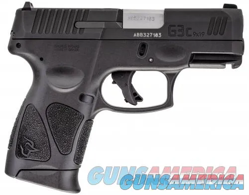 TAU G3C 9MM BLK/BLK 3.26'' 3-12RD NS - Compact &amp; Accurate!
