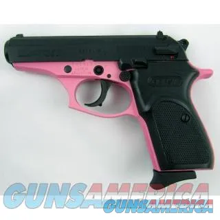 "Stylish Beretta 380 with 8rd Mag and Pink Grip" (49 characters)