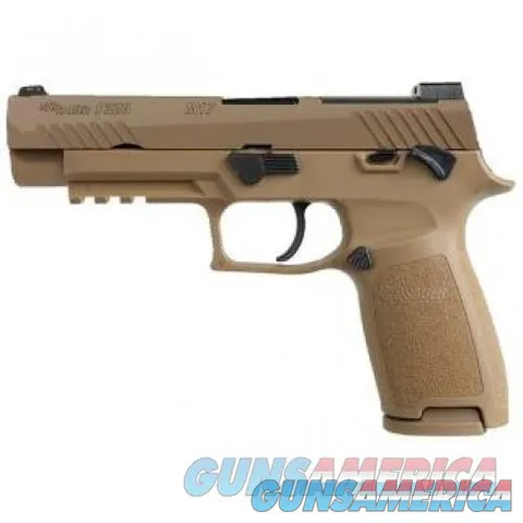 Sig Sauer P320 9MM M17 Coyote w/ NS Plate &amp; Safety - 75 char.