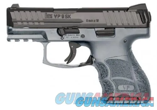 Compact HK VP9SK 9mm with 10 Rds - Gray/Black (75 characters)