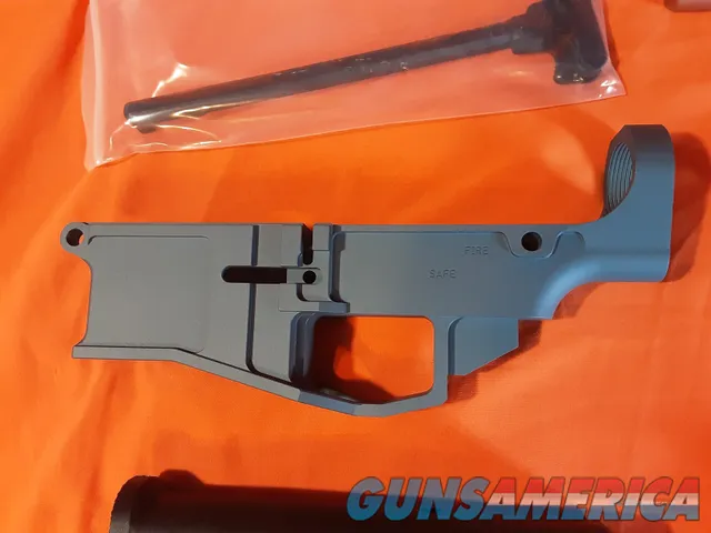 AR10 .308 Titanium Blue Rifle Kit 20 SS Bbl Nickel Boron 80% lower + Parts Img-2