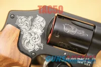 Smith & Wesson 442 ENGRAVED 38 SPECIAL WOOD DISPLAY LIMITED EDITION 38SPL