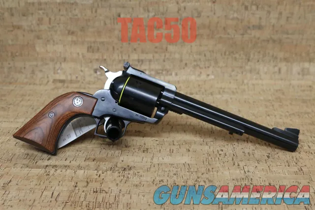 Ruger NEW MODEL BLACK HAWK 44 MAG 7 12 BLUED WOOD GRIPS