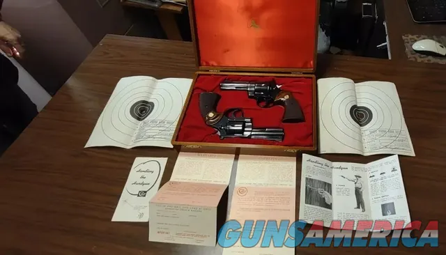 1964 boxed Set  of colt Python 357