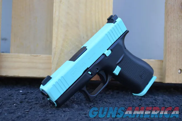 Glock 43X 9mm X-Werks Robbins Tiffany Blue G43X 43 Trijicon HD NS