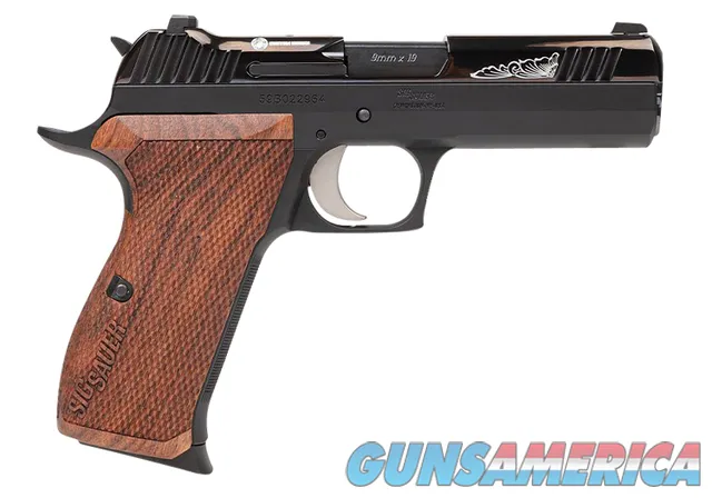 Sig Sauer P210 Carry 9mm High polish Rosewood Grips NS 3 mags New Sale!