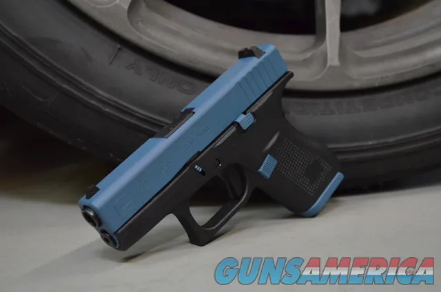 X-Werks Glock 42 380acp Jesse James Civil Defense Blue Slide & Parts G42