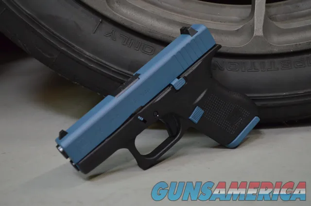 X-Werks Glock 42 380acp Jesse James Civil Defense Blue Slide & Parts G42