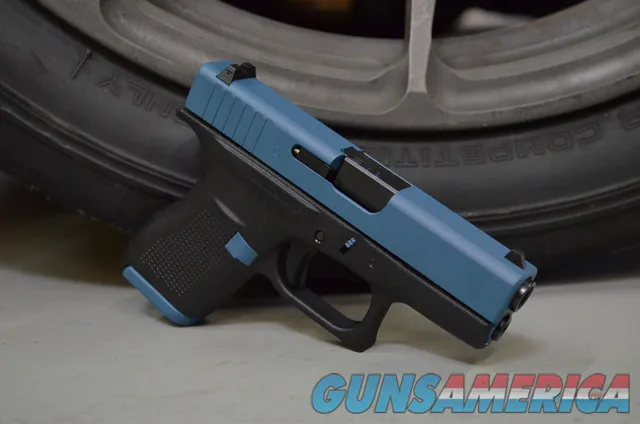 X-Werks Glock 42 380acp Jesse James Civil Defense Blue Slide & Parts G42