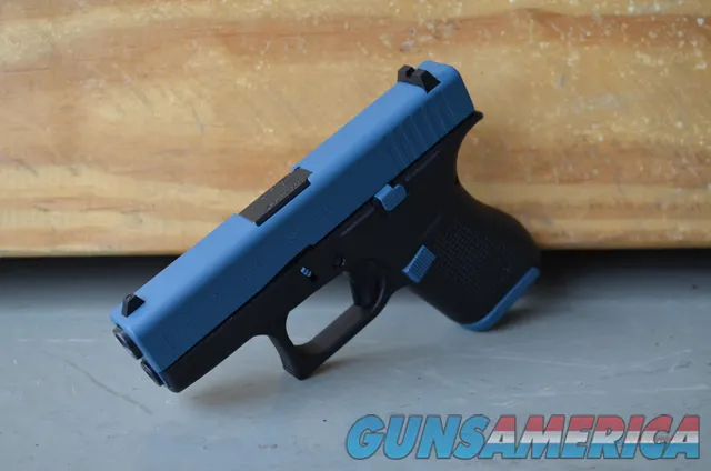 X-Werks Glock 42 380acp Jesse James Civil Defense Blue Slide & Parts G42