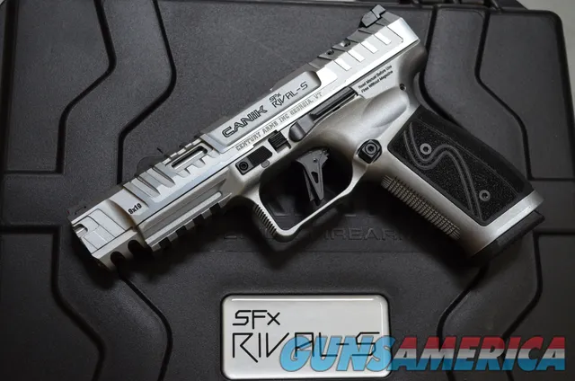 Canik SFX Rival-S Chrome 9mm RARE 5" 18rd Steel Frame Optic Ready New