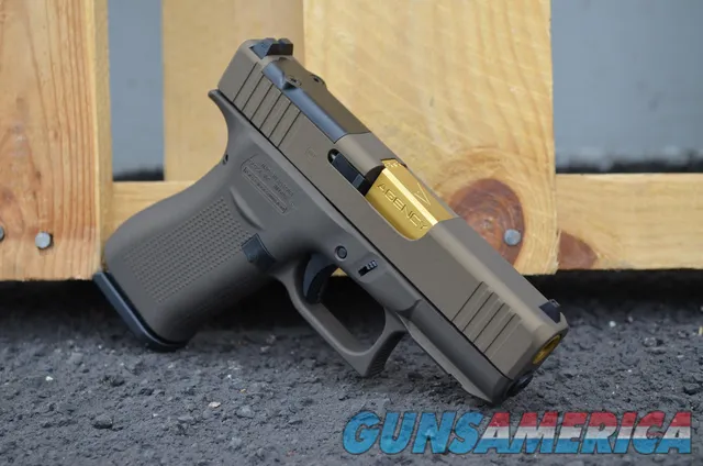 Glock 43X MOS 9mm Agency TIN BRL X-Werks Midnight & Burnt Bronze 43 Img-2