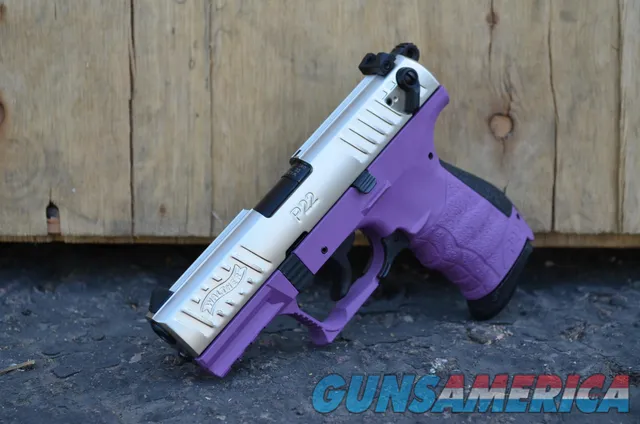 Walther P22 Q 3.4 TB Nickel X-Werks purple 22lr 5120725 P22Q Img-1