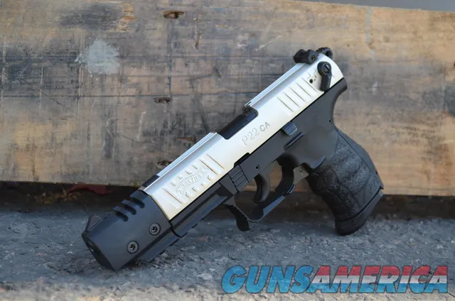 Walther P22 CA Target Nickel .22lr 5 10rd 5120337 Img-1