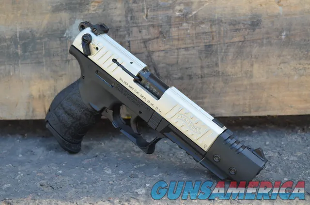 Walther P22 CA Target Nickel .22lr 5 10rd 5120337 Img-2