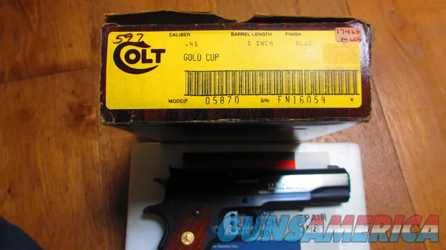 Colt Gold Cup National Match 45 ACP 80 Series Model 05870