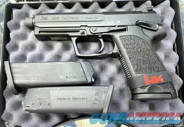 Heckler & Koch USP 9 Tactical 9mm Pistol 4.86 BBL 15RD H&K 81000348 NEW Img-1
