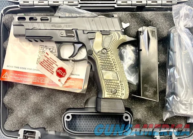 Sig Sauer P226 Pro Cut 9mm NS Pistol Piranha Grips E26R-9-BXR3-PRO-R2 NEW Img-2