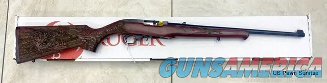 Ruger 1022 Rifle 22 LR Dragon Red Laminate Engraved 31336 NEW