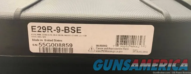 Sig Sauer P229 Elite 9mm Pistol 15RD E29R-9-BSE NEW Img-2