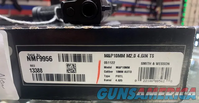 Smith and Wesson M&P 10MM M2.0 4.6in Barrel 15-RD 13388 NEW Img-2