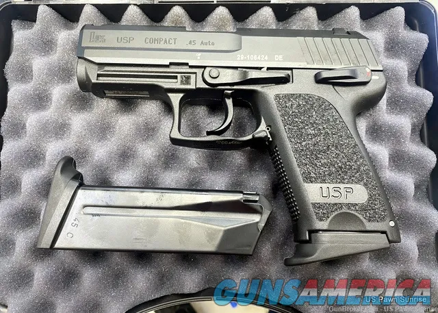Heckler & Koch USP Compact V1 45 ACP Pistol 8RD 3.78 H&K 81000343 NEW Img-1