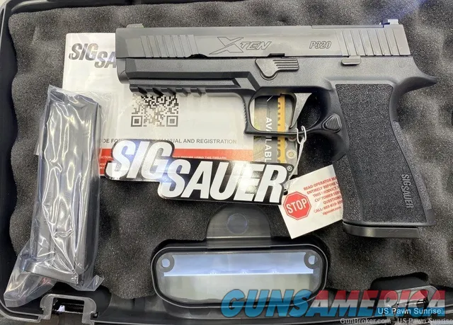 Sig Sauer P320 XTEN 10mm Pistol Optic Ready 15+1 5" BBL 320X5-10-BXR3-R2