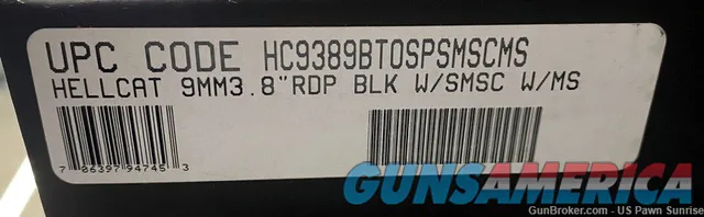 Springfield Hellcat RDP 9mm Pistol SMSC Compensator 3.8 HC9389BTOSPSMSCMS Img-2