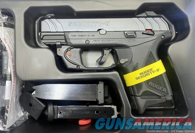 Ruger Security 9 Compact 9mm Pistol Viridian Laser 3.42" BBL 10RD 03830