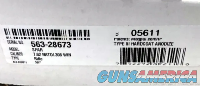 Ruger SFAR 308 Win Rifle 20 BBL 20RD AR-10 7.62 NATO 05611 NEW Img-2