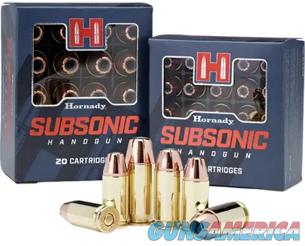 Hornady 90287 Subsonic Handgun 9mmLuger 147gr Hornady XTP Subsonic 20RNDS