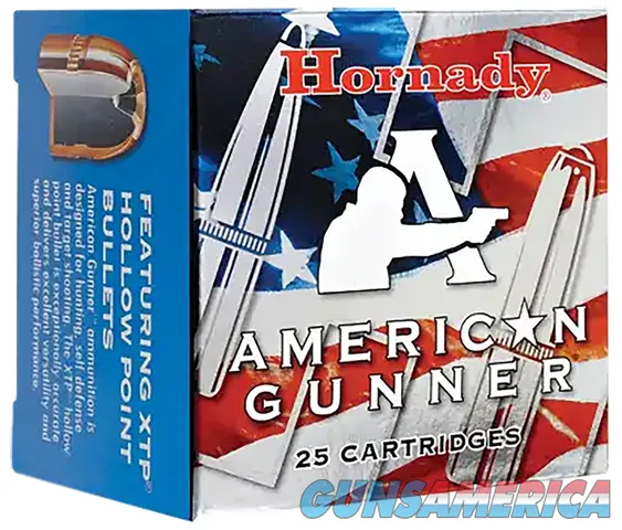 Hornady 90244 American Gunner 9mmLuger 115gr Hornady XTP HollowPoint 25RNDS