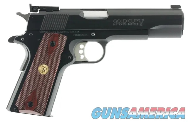 Colt Mfg O5870A1 1911 Gold Cup National Match Series 70 45ACP 5" 8+1 Blued