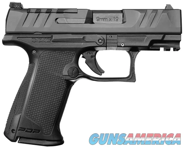 Walther Arms 2842734 PDP F-Series 9mm Luger 15+1 4" Black Steel Barrel