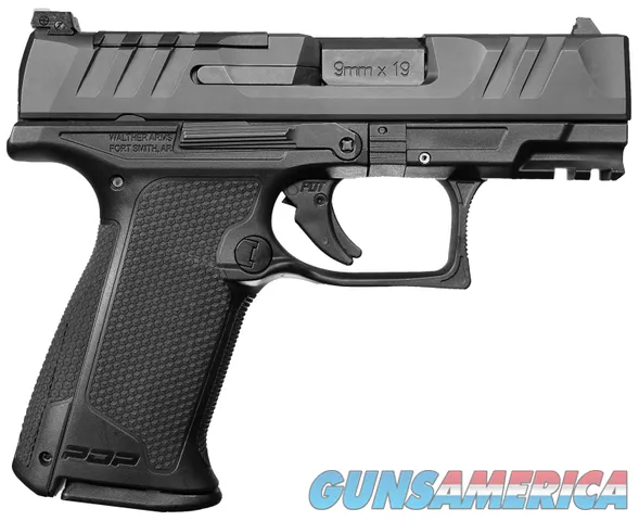 Walther Arms 2849313 PDP F-Series 9mm Luger 15+1 3.50" Black Steel Barrel