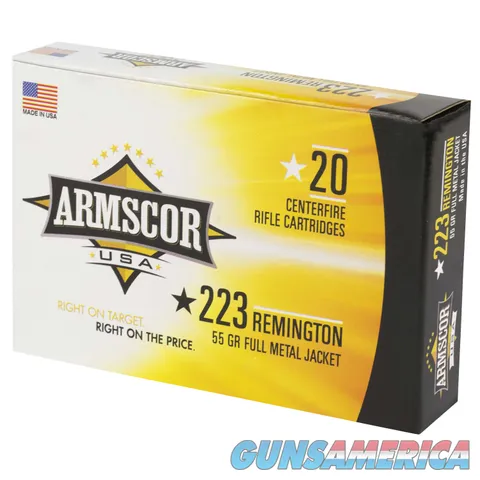 Armscor FAC2231N USA 223 Rem 55 gr Full Metal Jacket 20 Per Box