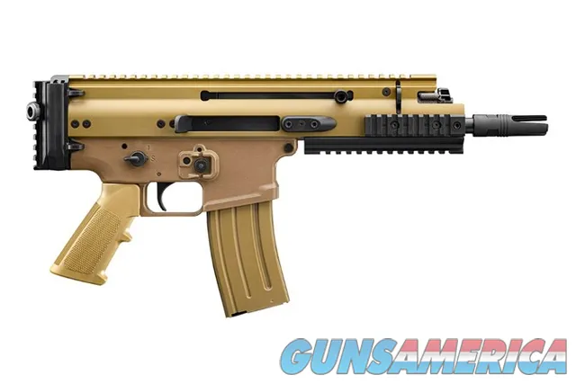 FN SCAR 15P .223/5.56Nato Pistol FDE Finish 7.5" Barrel--30+1 Capacity