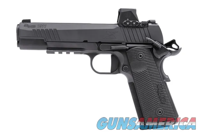 SIG SAUER 1911X 45ACP BLK/BLK 5" BBL w/ROMEO-X RED DOT OPTIC