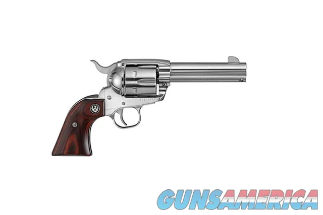 RUGER VAQUERO 357MAG/38SPECIAL STAINLESS HARDWOOD GRIP 