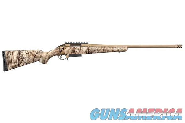 RUGER AMERICAN RIFLE 6.5 CREEDMOOR 22" BBL 3+1 CAPACITY GO WILD CAMO I-M BRUSH