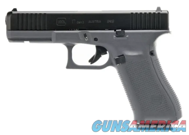 Glock G17 G5 9MM 17+1 4.49" FS GRAY 3-17RD MAGS | FRONT SERRATIONS 9mm